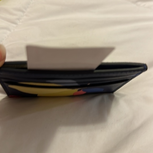 Kate Spade Cameron Lemon Zest slim Card Holder river blue lemon - Picture 4 of 5